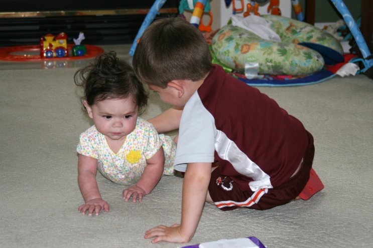 Get out of my way Nick, I'm after the baby wipes